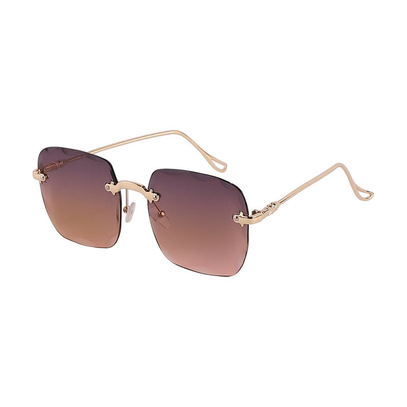 Wholesale PC Frameless Metal Foot Sunglasses